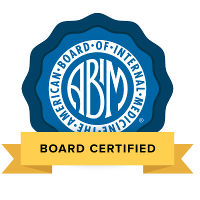 American Board of Internal Medicine board certification badge