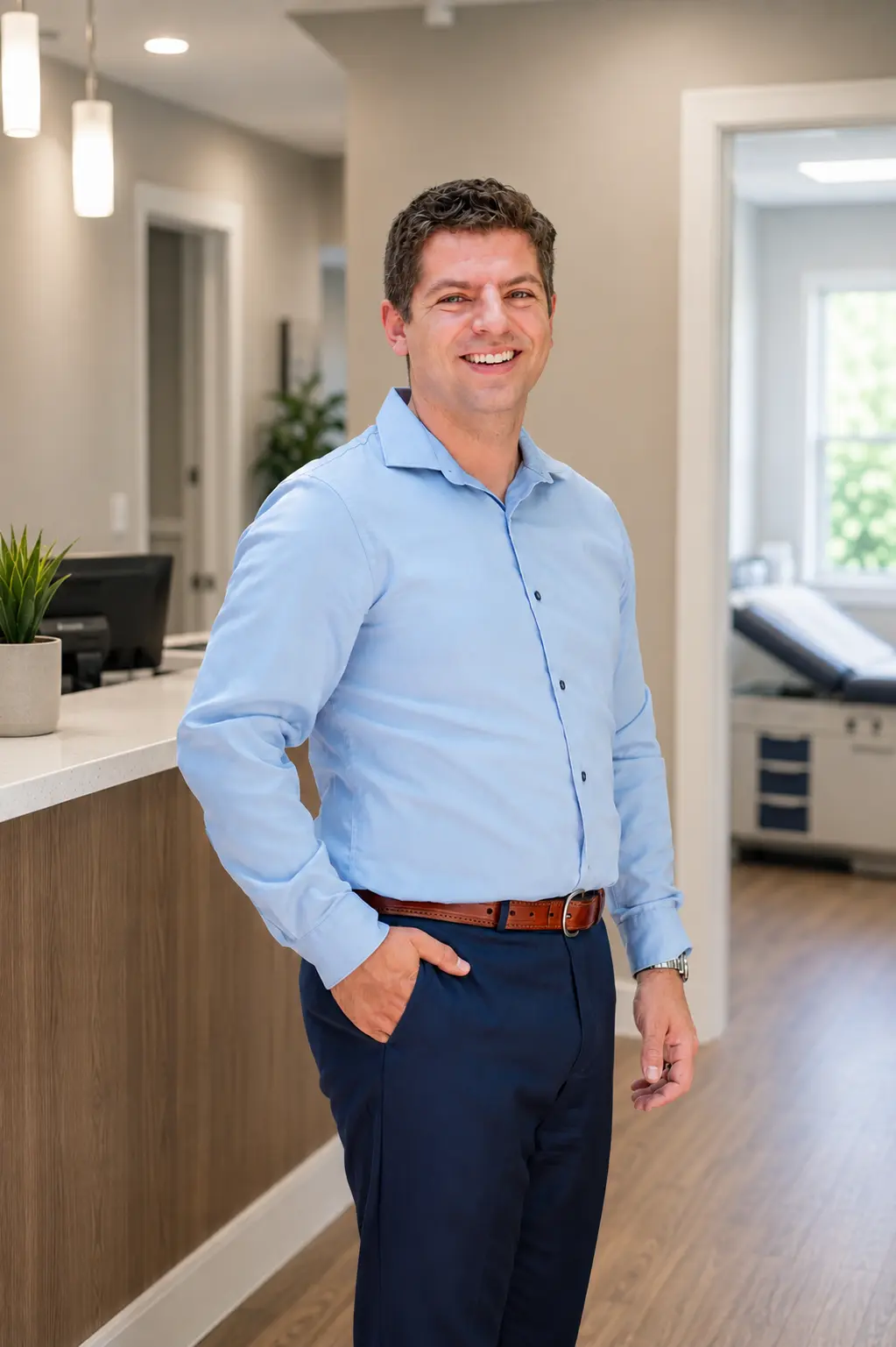 Dr. Christopher Moll, Headshot, Office, Primary Care, Main Line, The Main Line, PA